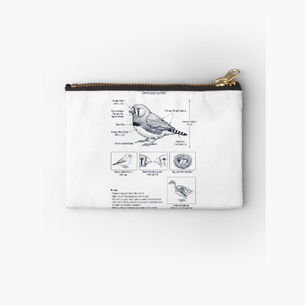 Item preview, Zebra Finch Scientific Anatomy Ornithology Bird Birding Lover designed and sold by dian-rody-crest.