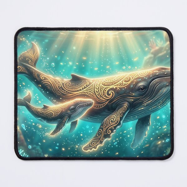 Item preview, Whale and Polynesian Calf Rays of Light designed and sold by Hawaii26.