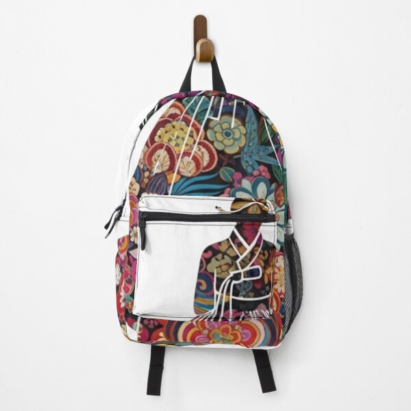 Item preview, Elegant Korean Hanbok Woman with Floral Patterns designed and sold by momoshome.