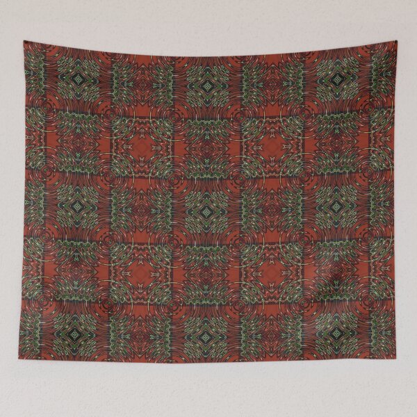 Item preview, Royal Stewart Ripple Repeat Fractartan  designed and sold by Cathedral of Curiosity.