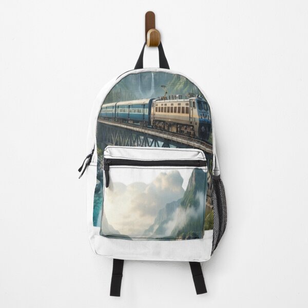 Item preview, Majestic Mountain Train Journey designed and sold by AdityaShop18.