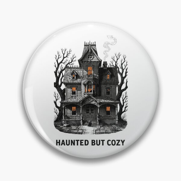 Item preview, Haunted But Cozy — Victorian Gothic Haunted House Black Cat Shirt designed and sold by Uglyandcute.