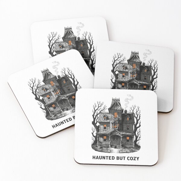 Item preview, Haunted But Cozy — Victorian Gothic Haunted House Black Cat Shirt designed and sold by Uglyandcute.