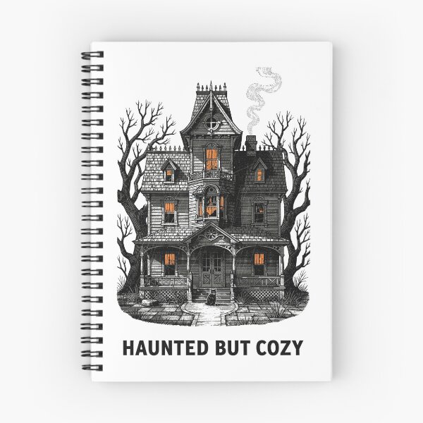 Item preview, Haunted But Cozy — Victorian Gothic Haunted House Black Cat Shirt designed and sold by Uglyandcute.