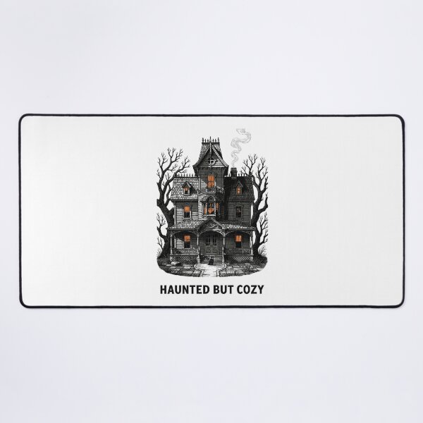 Item preview, Haunted But Cozy — Victorian Gothic Haunted House Black Cat Shirt designed and sold by Uglyandcute.