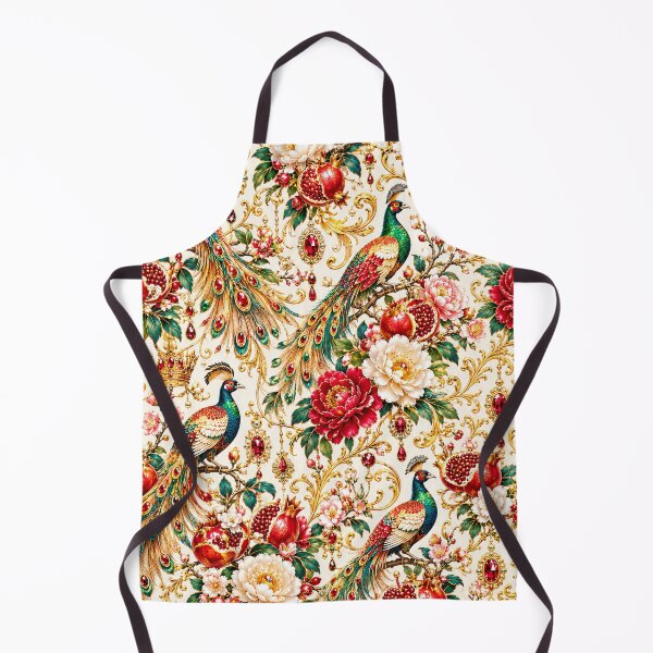 Item preview, Ruby Pheasant & Pomegranate – Ornate Art Nouveau Emblem designed and sold by sunbowjp stadio.