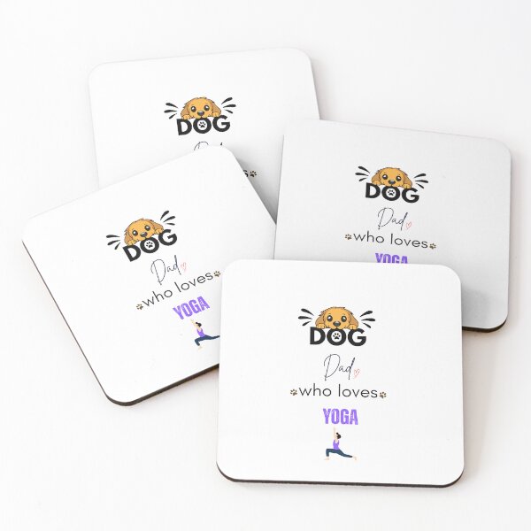 Item preview, Dog Dad Who Loves Yoga designed and sold by PawFitt.