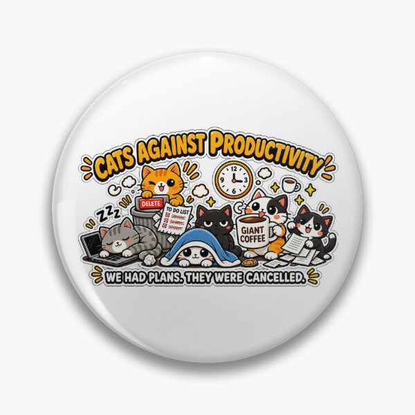 Item preview, Cats Against Productivity | Funny Work Cat Meme | Procrastination Humor | Office Cat designed and sold by MrDev.