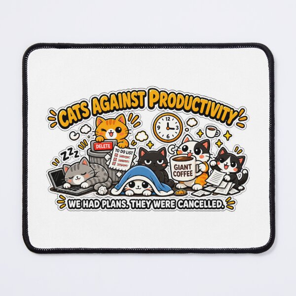 Item preview, Cats Against Productivity | Funny Work Cat Meme | Procrastination Humor | Office Cat designed and sold by MrDev.