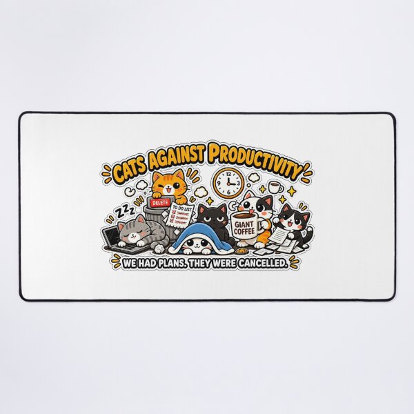 Item preview, Cats Against Productivity | Funny Work Cat Meme | Procrastination Humor | Office Cat designed and sold by MrDev.