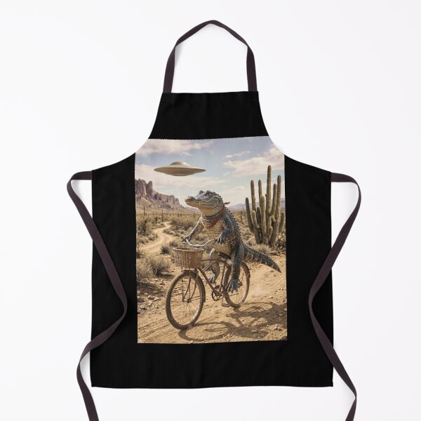 Item preview, Alligator Riding Bike Wild West Western UFO Animal Lover designed and sold by dian-rody-crest.