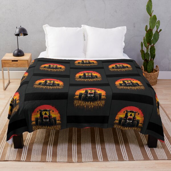 Item preview, Tractor In A Retro Sunset designed and sold by HelainaMadso.