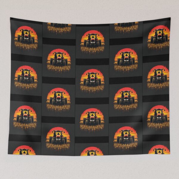 Item preview, Tractor In A Retro Sunset designed and sold by HelainaMadso.
