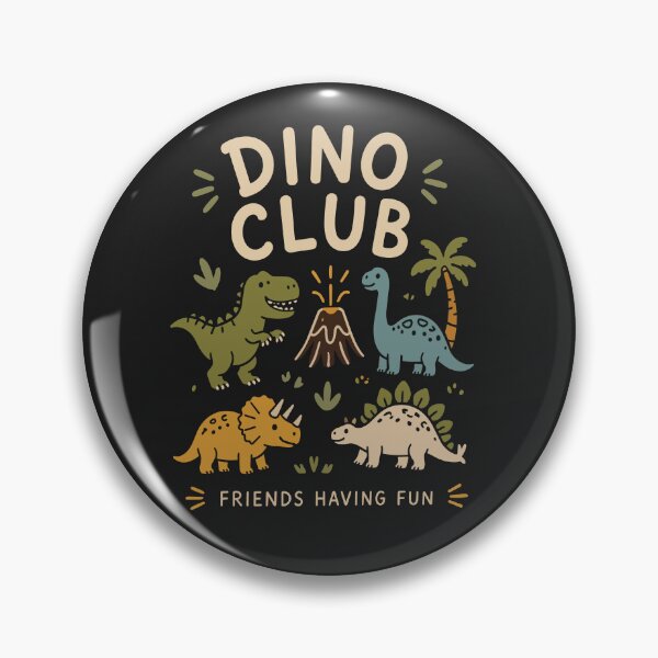 Item preview, Dino Club – Cute Dinosaur Friends Having Fun Kids T-Shirt designed and sold by Nueve Uno Design.