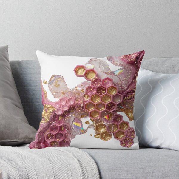 Item preview, ABSTRACT ART HONEYCOMB PATTERN FLORAL DESIGN v4 designed and sold by dazzlemakers.