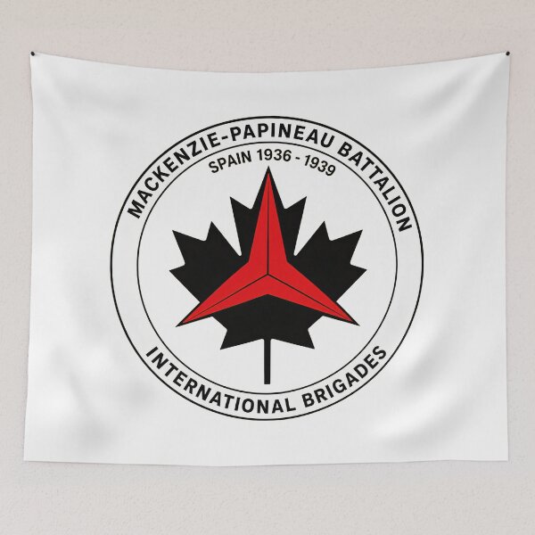 Item preview, Mackenzie Papineau Battalion International Brigades Antifascist Emblem Print designed and sold by PinUpPizzazz.