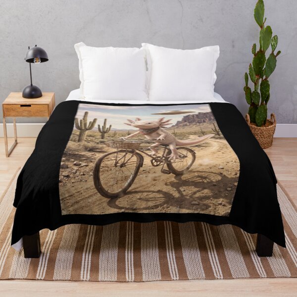 Item preview, Axolotl Riding Bike Wild West Western UFO Animal Lover designed and sold by dian-rody-crest.