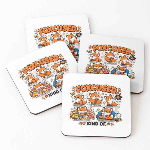Item preview, Foxcused Funny Foxes | Procrastination Humor | Cute Fox Meme | Doing Nothing designed and sold by MrDev.