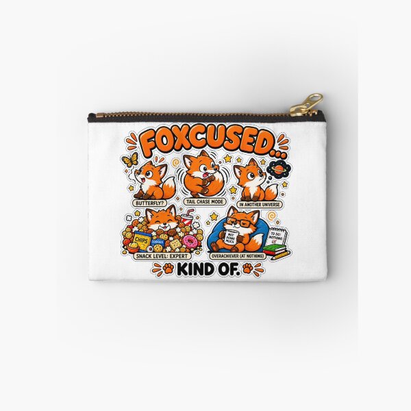 Item preview, Foxcused Funny Foxes | Procrastination Humor | Cute Fox Meme | Doing Nothing designed and sold by MrDev.