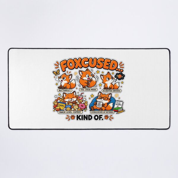 Item preview, Foxcused Funny Foxes | Procrastination Humor | Cute Fox Meme | Doing Nothing designed and sold by MrDev.