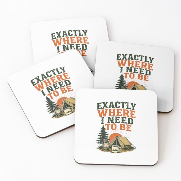 Item preview, Exactly Where I Need To Be Camping Sunset Tent designed and sold by Colorful Designs.