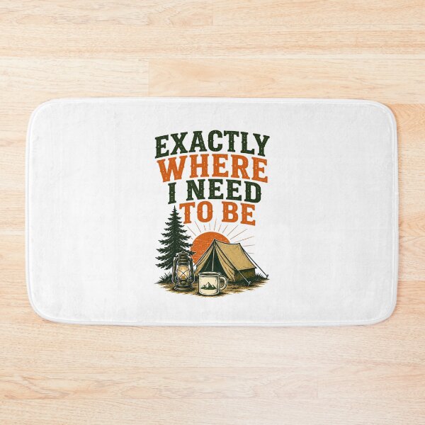 Item preview, Exactly Where I Need To Be Camping Sunset Tent designed and sold by Colorful Designs.