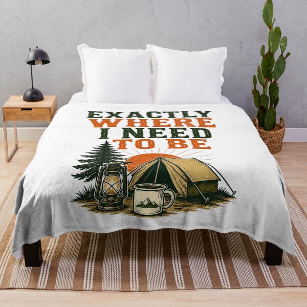 Item preview, Exactly Where I Need To Be Camping Sunset Tent designed and sold by Colorful Designs.
