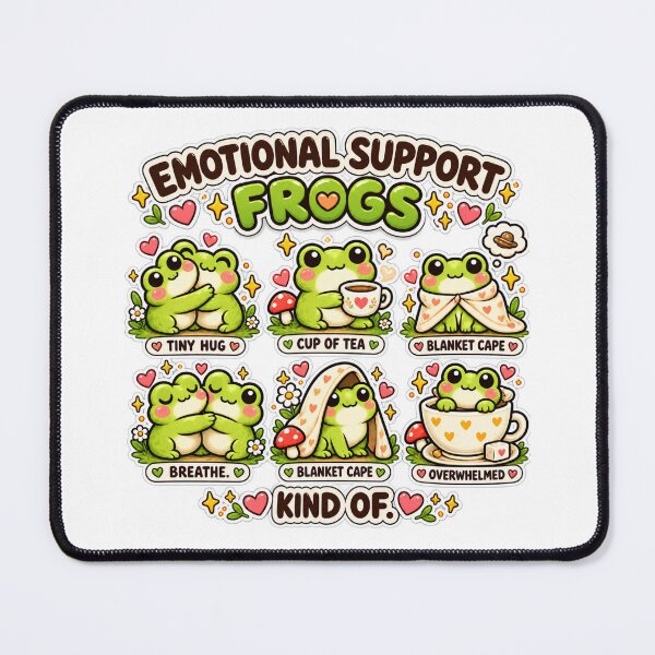 Item preview, Emotional Support Frogs | Cute Frog Humor | Frog Lover Gift | Kindness & Comfort designed and sold by MrDev.