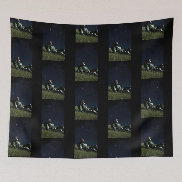 Item preview, Unsc Master Chief Silhouette And Iconic Gaming Quotes Fan Art designed and sold by Soffez.