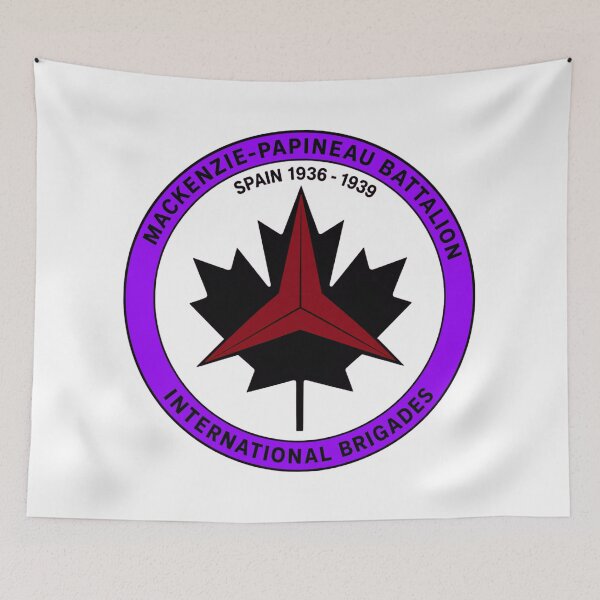 Item preview, Mackenzie Papineau Battalion International Brigades Antifascist Emblem Print designed and sold by PinUpPizzazz.