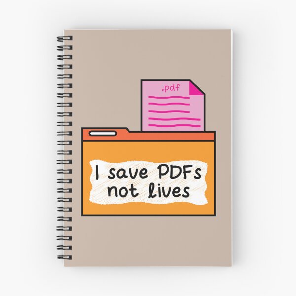 Item preview, I save PDFs not lives funny pun office humor designed and sold by fluffyfamcraft.