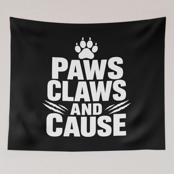 Item preview, Paws Claws and Cause Animal Rescue & Advocacy Design designed and sold by BrushStrokesInk.