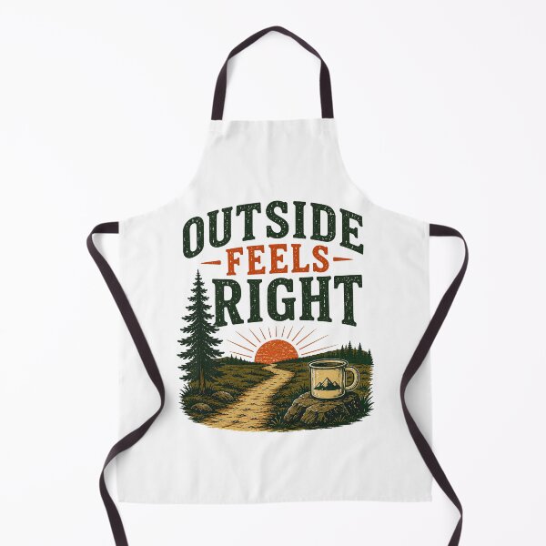 Item preview, Outside Feels Right Vintage Hiking Nature Mug designed and sold by Colorful Designs.