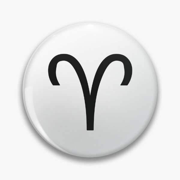 Item preview, Aries Sign Minimal Zodiac Symbol designed and sold by HoloInverse.