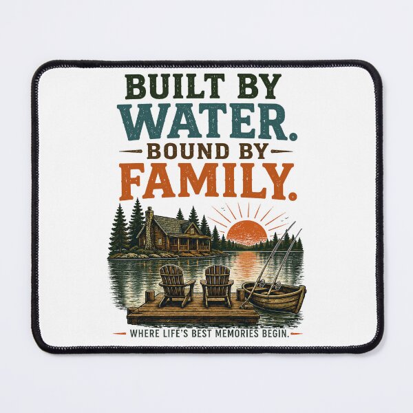 Item preview, Built By Water Bound By Family Lakeside Cabin designed and sold by Colorful Designs.