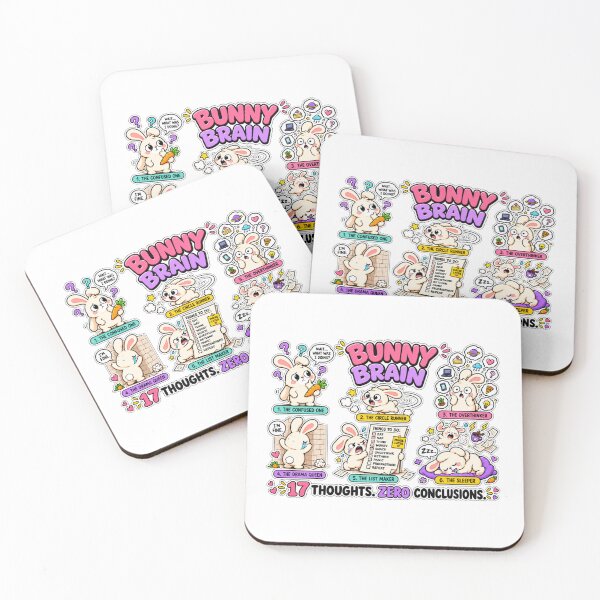 Item preview, Bunny Brain | Funny Overthinking Rabbit Humor | Cute ADHD-Style Chaos | Relatable Bunny Gift designed and sold by MrDev.