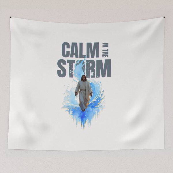 Item preview, Jesus Calm in the Storm Walking on Water Christian Art designed and sold by Emmafeystilo.