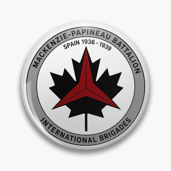 Item preview, Mackenzie Papineau Battalion International Brigades Antifascist Emblem Print designed and sold by PinUpPizzazz.