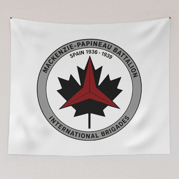 Item preview, Mackenzie Papineau Battalion International Brigades Antifascist Emblem Print designed and sold by PinUpPizzazz.