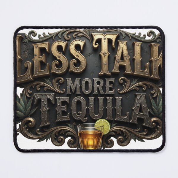 Item preview, Chic Colorful LESS TALK MORE TEQUILA Text Design designed and sold by dazzlemakers.