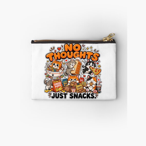Item preview, No Thoughts Just Snacks | Funny Cat Snack Lover | Cute Foodie Cat Humor | Relatable Gift designed and sold by MrDev.