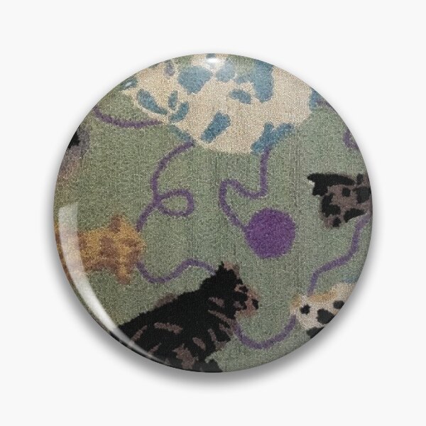 Item preview, Whimsical Farm Animal Embroidery Art | Folk Art Cat, Cow & Giraffe Pattern designed and sold by LuxuryApparels.