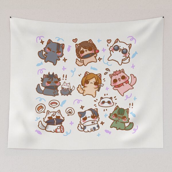 Item preview, Chibi Cat Party designed and sold by PRINTATSTUDIO.