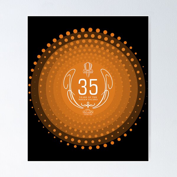 Item preview, Nissan Figaro 35 Year Anniversary Crest For Big Birthday Bash Oversized  designed and sold by LuisGonzal.