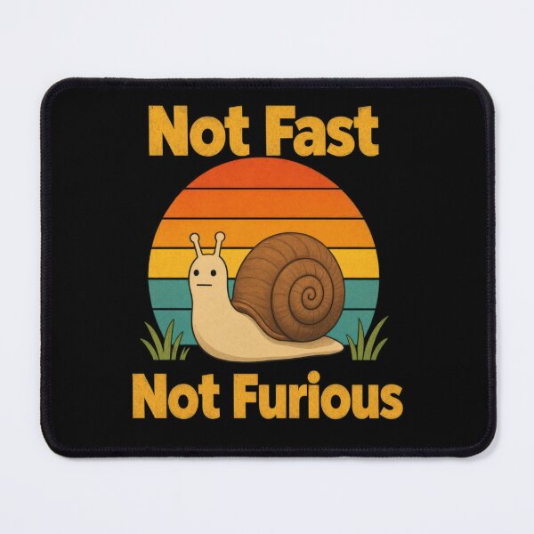 Item preview, Not Fast Not Furious Snail Funny Slow Life Retro Vintage Sunset designed and sold by Zizo-DR44.