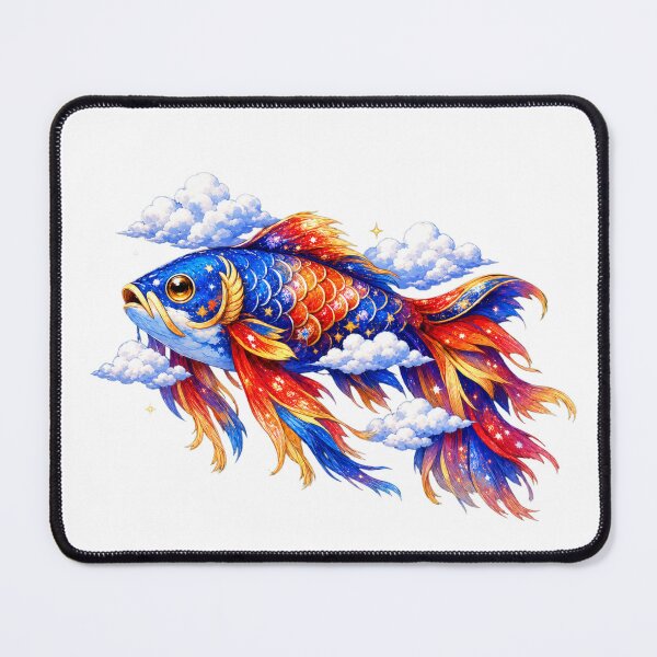 Item preview, Celestial Koi Fish | Cosmic Fantasy Fish | Magical Japanese Koi | Colorful Ocean Dream designed and sold by MrDev.