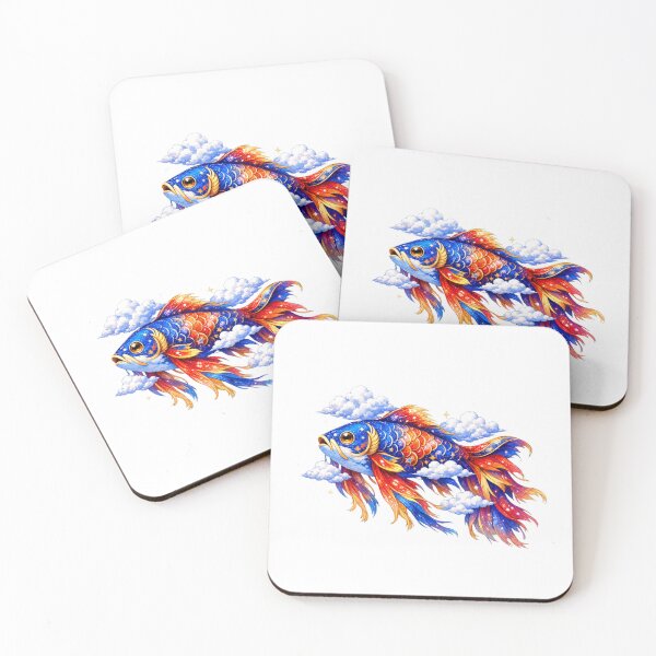 Item preview, Celestial Koi Fish | Cosmic Fantasy Fish | Magical Japanese Koi | Colorful Ocean Dream designed and sold by MrDev.