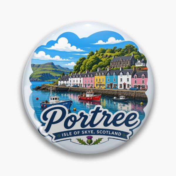 Item preview, Portree, Isle of Skye, Scotland designed and sold by Myra365Art.