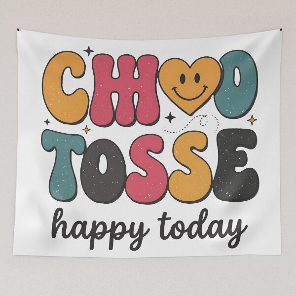 Item preview, Cute Chubby CHO TOYSS Happy Today – Colorful Positive Vibes Design designed and sold by StickerNestYou.