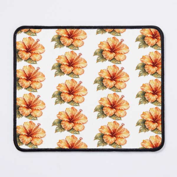 Item preview, Pumpkin Glow Hibiscus | Autumn Watercolor Flower designed and sold by Nolmo.